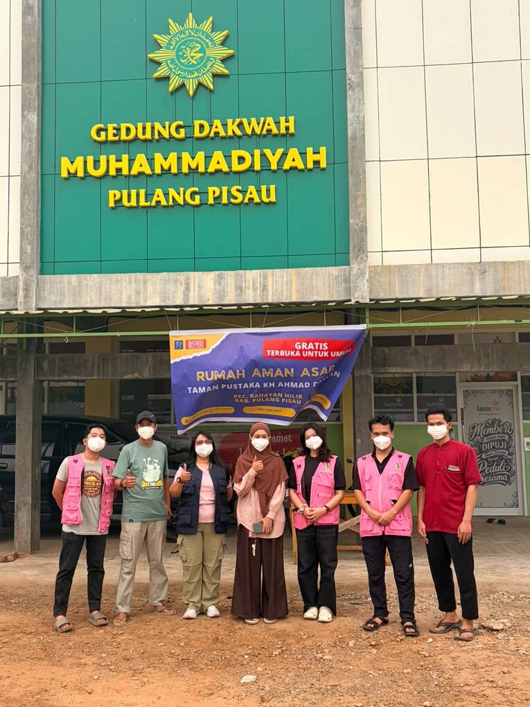 Taman Pustaka KH Ahmad Dahlan Pulang Pisau Buka Rumah Aman Asap