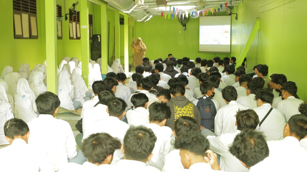 Siswa SMK Muhiyo saat menerima pembekalan sebelum melaksanakan Praktik Kerja Lapangan (PKL)
